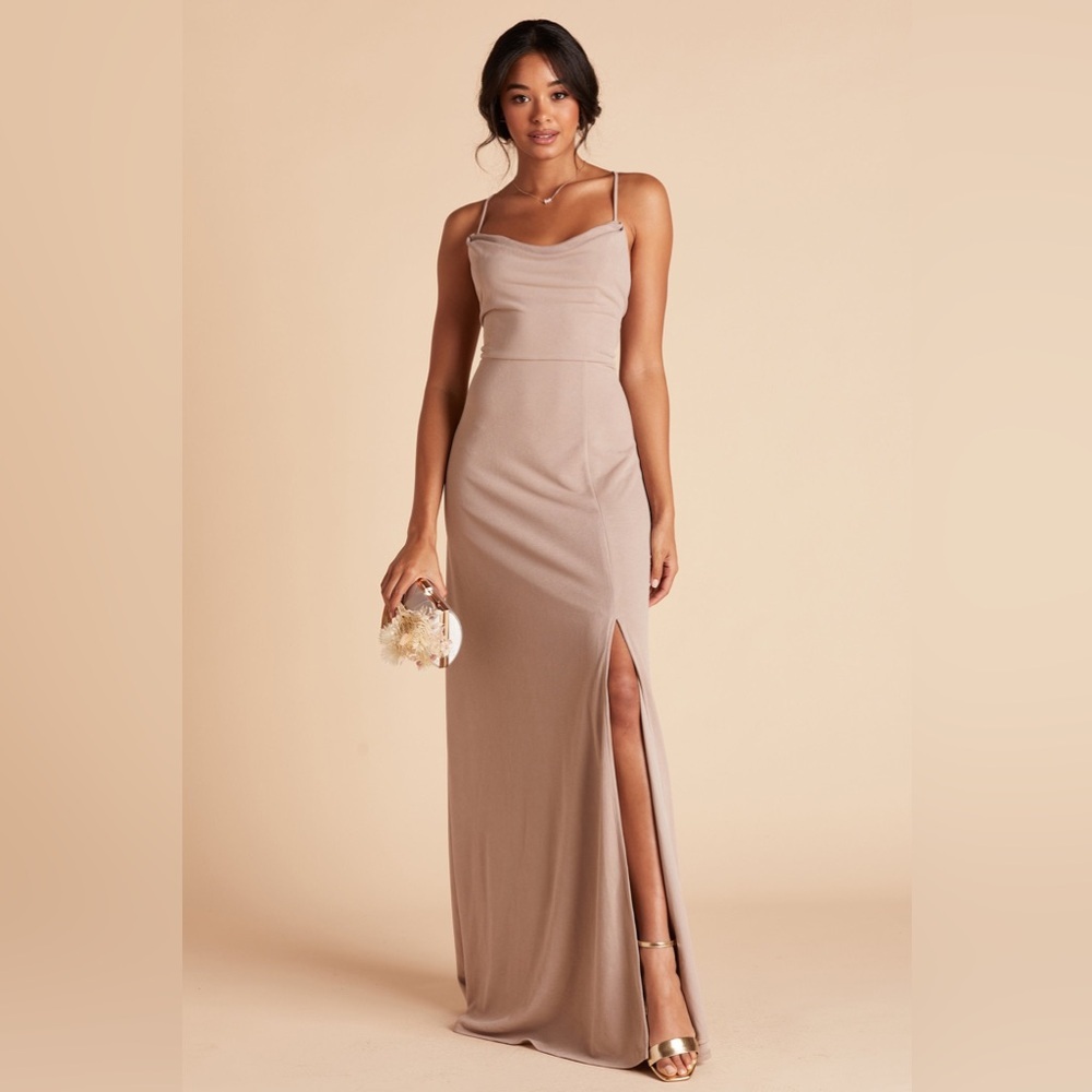 NWT Birdy Grey Ash Dress in Crepe Taupe Large